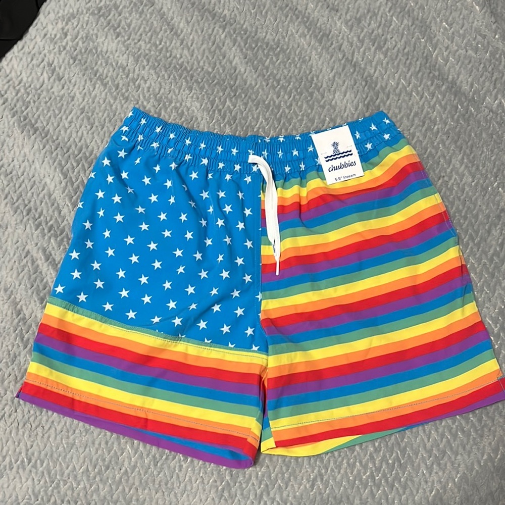 Chubbies Pride Swim Trunks